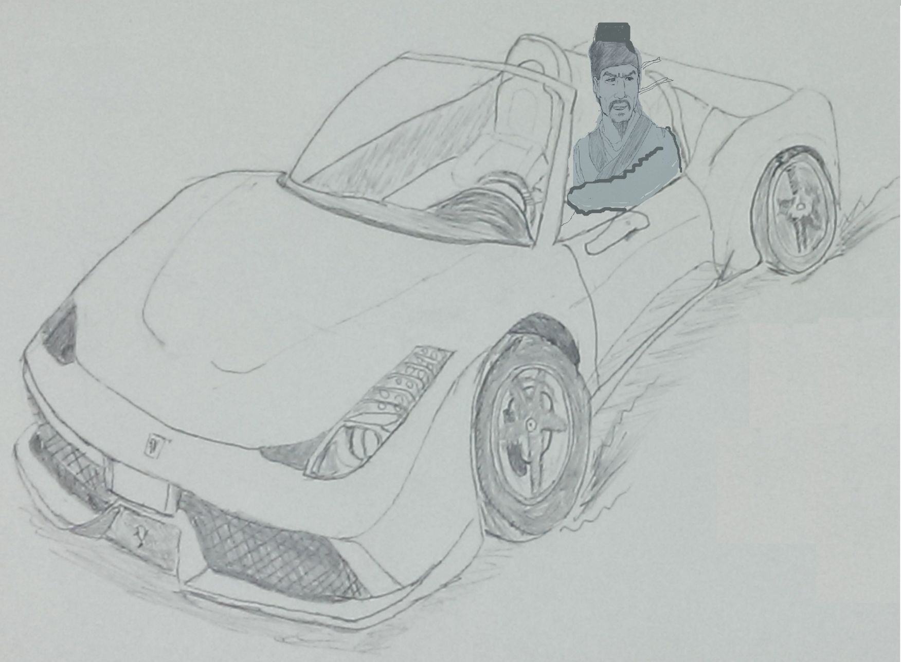 参考ferrari458 随便画了一台 色调怪怪的 但是懒得用了 ㄏㄏ 当作