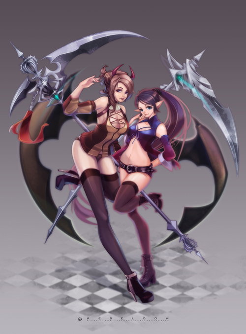 镰刀 恶魔 美少女