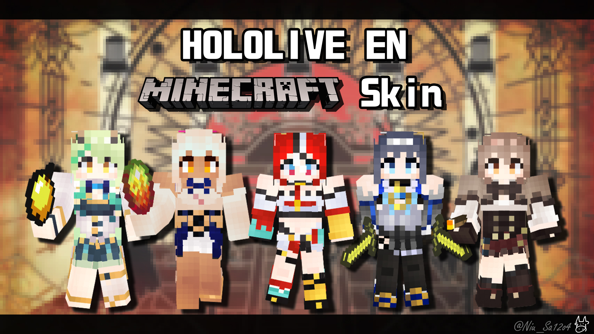 Minecraft Skin 】Hololive EN Council 理事會皮膚 - Oaoa00b06的創作 - 巴哈姆特