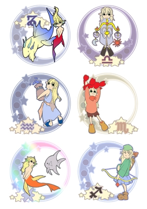 十二星座手機桌布圖 2 Asdwx的創作 巴哈姆特