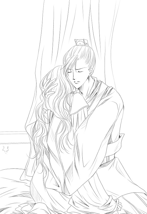 彩雲國 楸瑛 珠翠 線稿 Plabery的創作 巴哈姆特