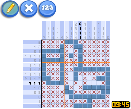 Nonograms 用數字畫圖 Cyberlancer的創作 巴哈姆特