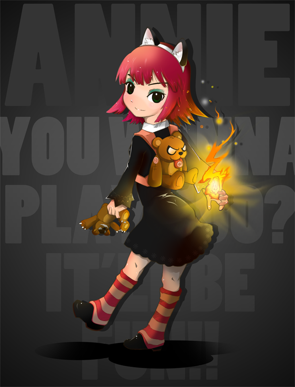 【塗鴉】小弟畫的 Annie 安妮 - 已上色 @英雄聯盟 League of Legends 哈啦板 - 巴哈姆特