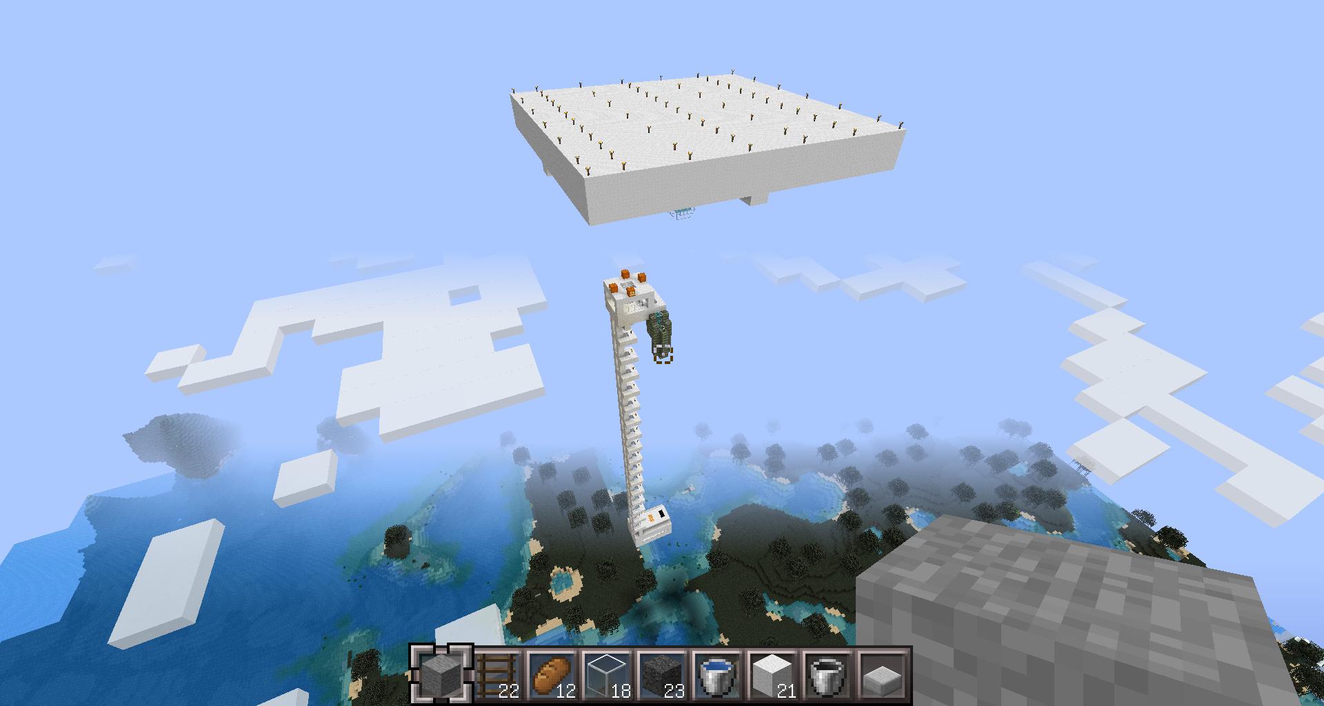 心得 高空無怪物磚素材塔 2f有檔案連結 Minecraft 我的世界 當個