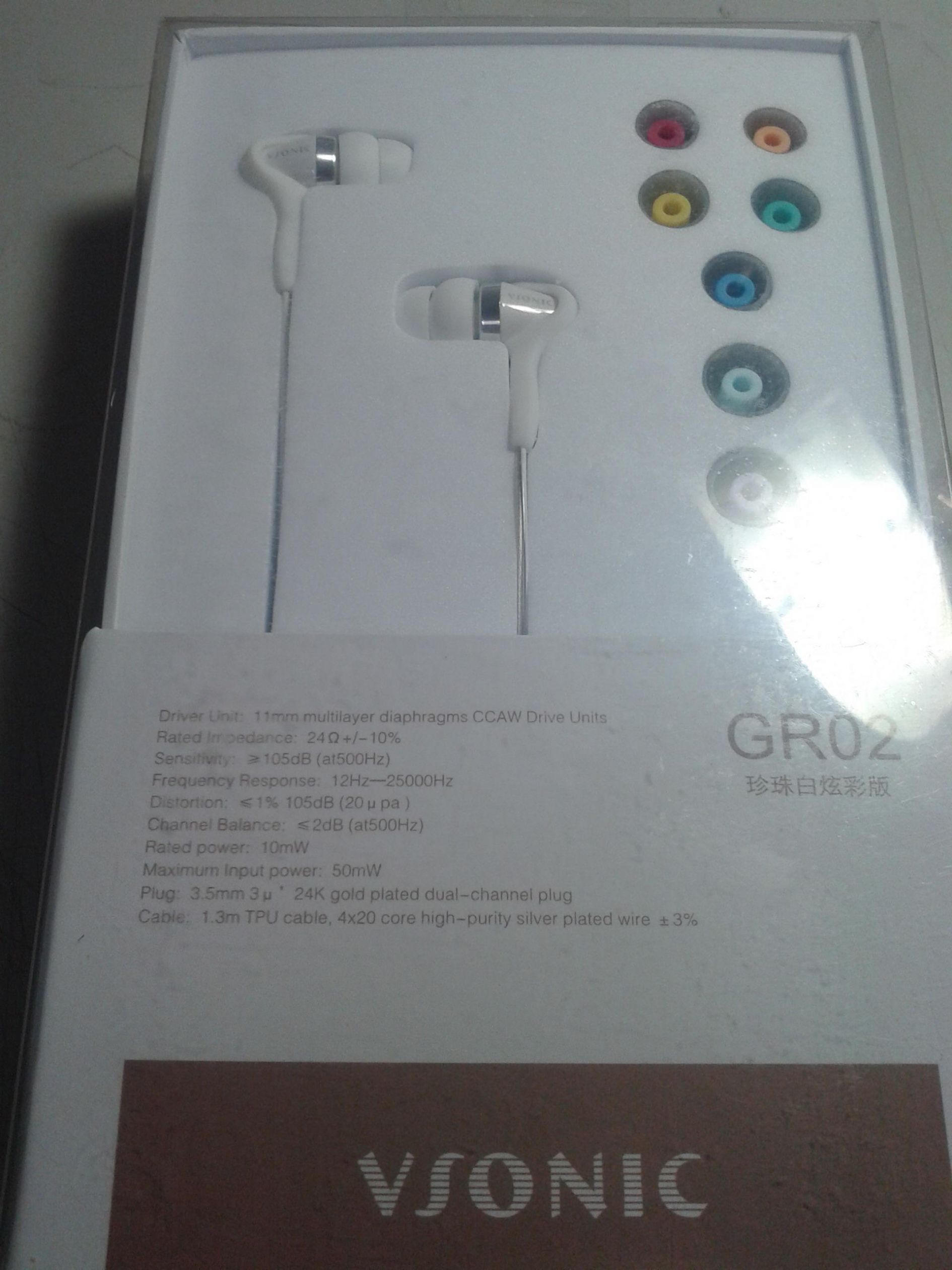 【心得】買好耳機不難! !入門C/P破錶之Vsonic Gr02耳道式耳機開箱文 @影音視聽討論區 哈啦板 - 巴哈姆特