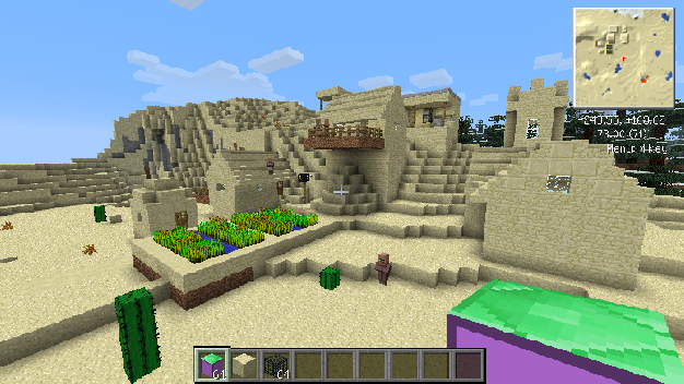 情報 我有一個種子碼有沙漠神殿跟村莊 Minecraft 我的世界 當個創世神 哈啦板 巴哈姆特