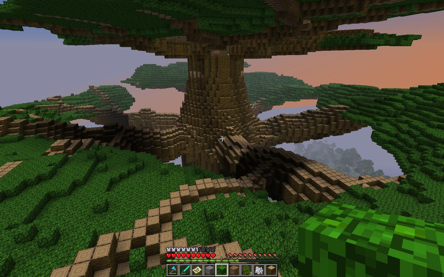 心得 第一棵世界樹 已補地圖檔 Minecraft 我的世界 當個創世神 哈