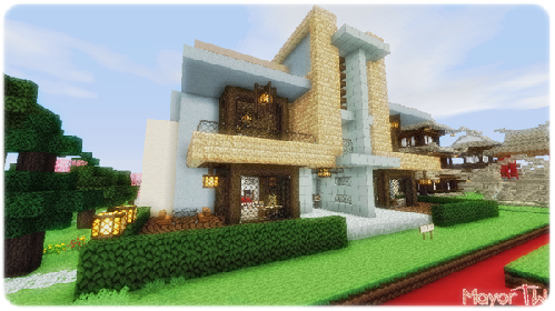 【心得】 兩戶式現代住宅 @Minecraft 我的世界（當個創世神） 哈啦板 - 巴哈姆特