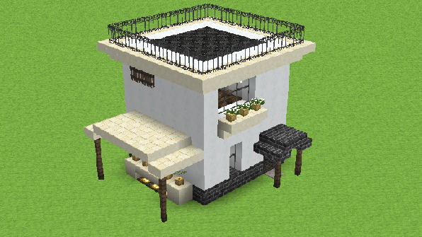 建築 現代式簡易建築 Minecraft 我的世界 當個創世神 哈啦板 巴哈姆特