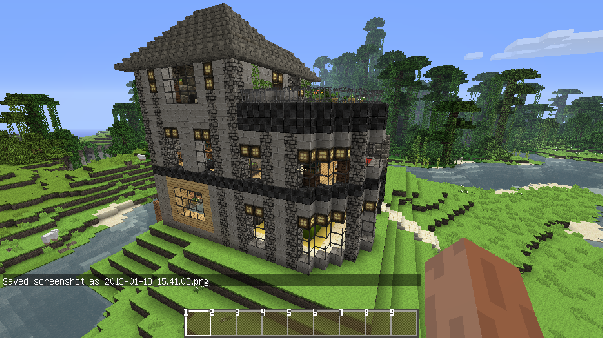 心得 第一次認真蓋的房子 圖超多注意 Minecraft 我的世界 當個創世神 哈啦板 巴哈姆特