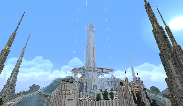 小型建築 小城堡地圖檔 Minecraft 我的世界 當個創世神 哈啦板 巴哈姆特