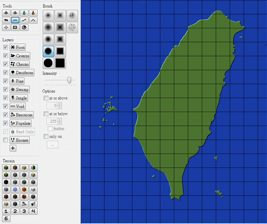 Worldppinter 中小型台灣地圖素材 新增1280x1536尺寸 Minecraft 我的世界 當個創世神 哈啦板 巴哈姆特