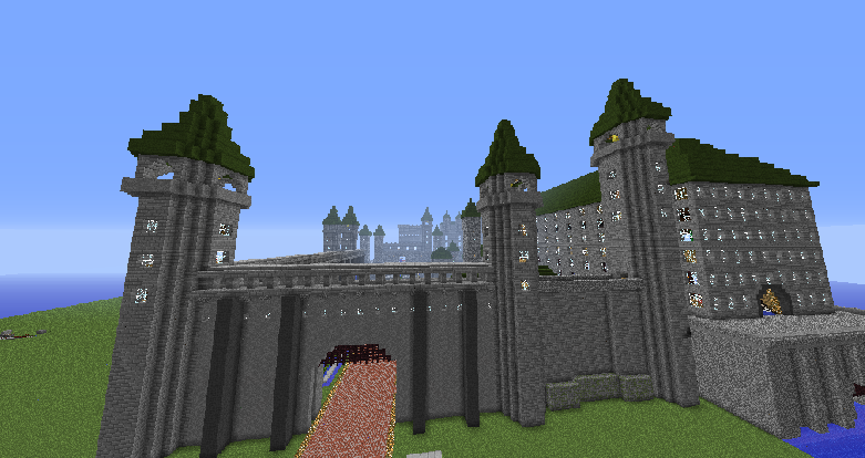 鴨嘴獸 歐式城堡 Minecraft 我的世界 當個創世神 哈啦板 巴哈姆特