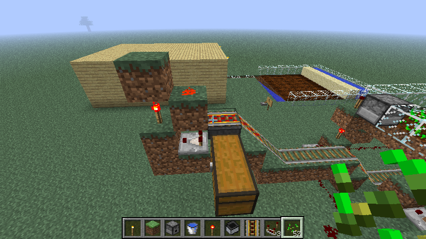 RE:【心得】全自動收割機(舊版)搭配自動運送機(新版) @Minecraft 我的世界（當個創世神） 哈啦板 - 巴哈姆特