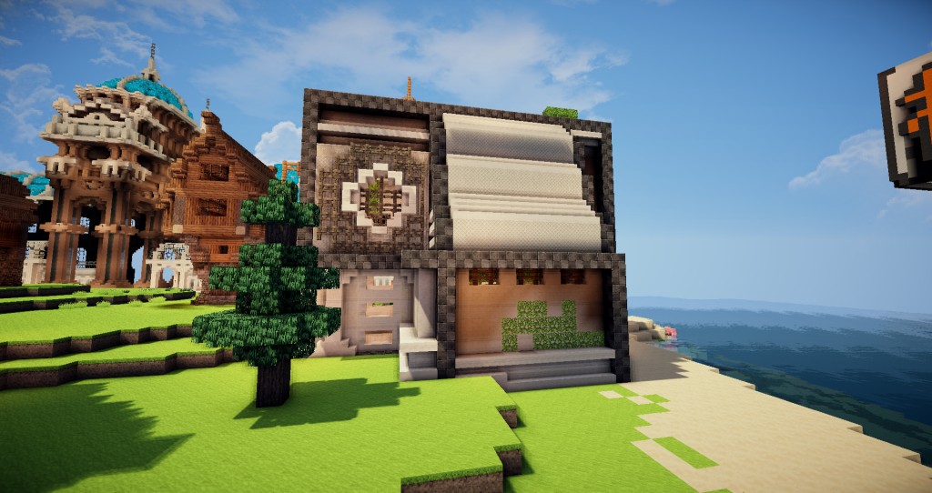 【心得】【建築】黑白搭-現代建築 (圖多24P) @Minecraft 我的世界（當個創世神） 哈啦板 - 巴哈姆特