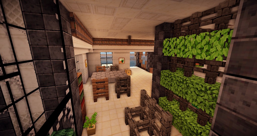 【心得】【建築】黑白搭-現代建築 (圖多24P) @Minecraft 我的世界（當個創世神） 哈啦板 - 巴哈姆特