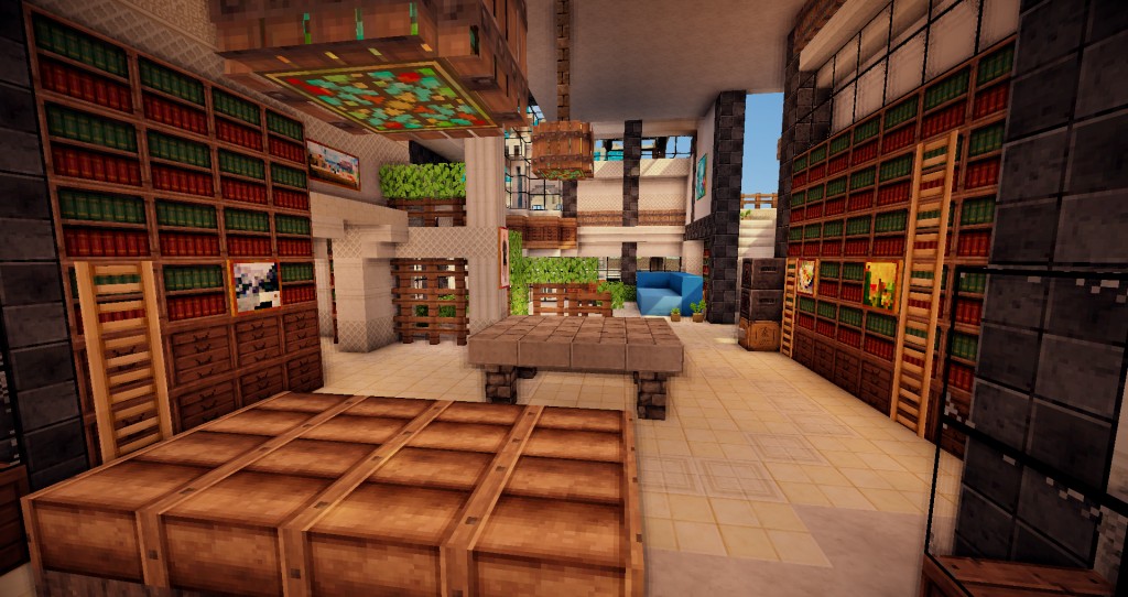 【心得】【建築】黑白搭-現代建築 (圖多24P) @Minecraft 我的世界（當個創世神） 哈啦板 - 巴哈姆特