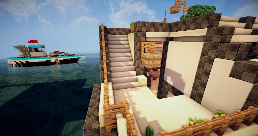 【心得】【建築】黑白搭-現代建築 (圖多24P) @Minecraft 我的世界（當個創世神） 哈啦板 - 巴哈姆特