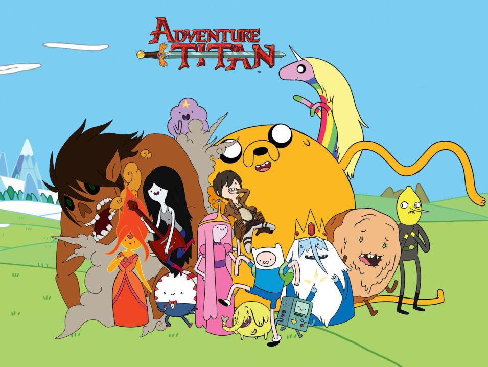 Adventure Time(探險活寶)宣布將與進擊的巨人合作(誤) - kn1570的創作 - 巴哈姆特
