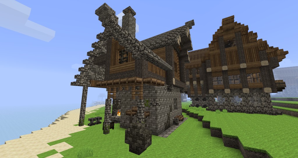 心得 建築 歐風中世紀小屋子 橘子飛高高 圖多注意19p Minecraft 我的世界 當個創世神 哈啦板 巴哈姆特