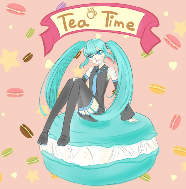 miku的TEA TIME~ - cocowong的創作 - 巴哈姆特