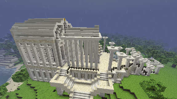 建築 希臘神殿 Minecraft 我的世界 當個創世神 哈啦板 巴哈姆特