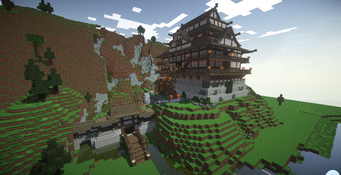 心得 M N P E 世紀帝國日式城堡 Minecraft 我的世界 當個創世神 哈啦板 巴哈姆特