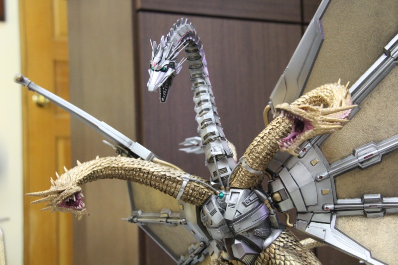 哥吉拉vs機械基多拉 機械三頭龍 Gk完成品 A的創作 巴哈姆特