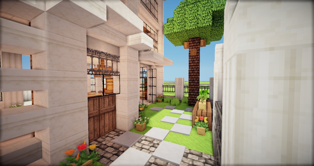 心得 建築 石英磚渡假小屋 Minecraft 我的世界 當個創世神 哈啦板 巴哈姆特