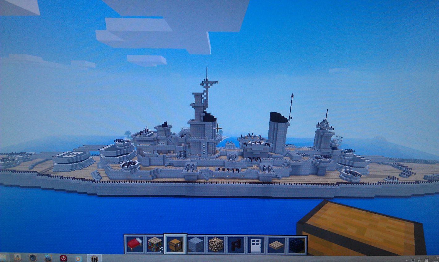 MineCraft-美國超級戰艦-BB-63密蘇里號 - SamM4A1的創作 - 巴哈姆特