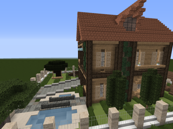 【心得】度假休閒木屋別墅 @Minecraft 我的世界（當個創世神） 哈啦板 - 巴哈姆特