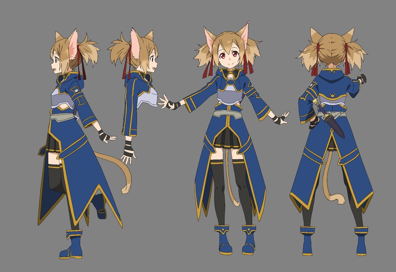 刀劍神域ii 公開動畫人物設定圖第二彈 Crossworld的創作 巴哈姆特