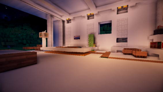 【閒聊】海邊x落地窗x無隱私 現代極簡建築 (新增庭院!!) @Minecraft 我的世界（當個創世神） 哈啦板 - 巴哈姆特