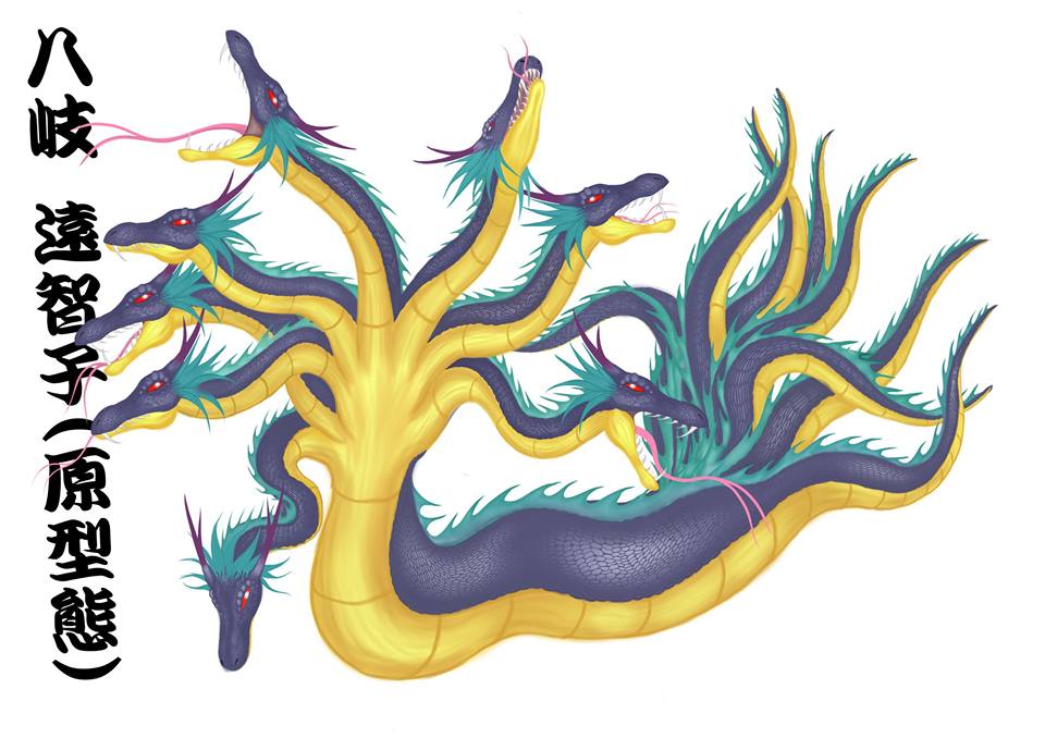 蛇頭 大型・神楽・八岐大蛇・龍 2024.7.31 戸谷神楽団「八岐大蛇」Yamata-