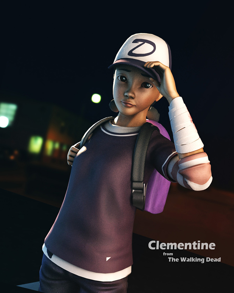【其他】個人創作的Clem @The Walking Dead 哈啦板 - 巴哈姆特