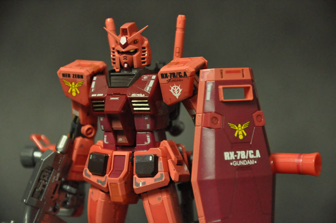 作品分享 Rg Rx 78 C A 卡斯巴爾 夏亞 專用鋼彈 Cx740913的創作 巴哈姆特
