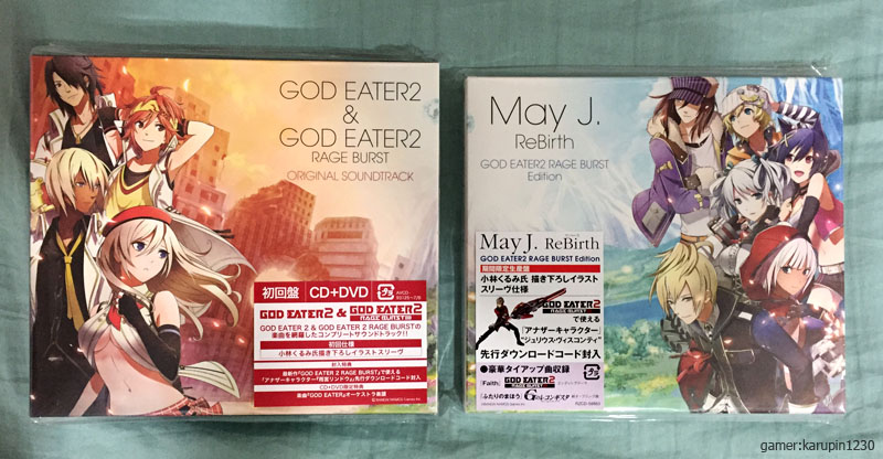 è²·ãç© God Eater2 God Eater2 Rage Burst Ost Cd May J Rebirth Cd éç®±æ Karupin1230çåµä½ å·´åå§ç¹ god eater2 god eater2 rage burst ost cd