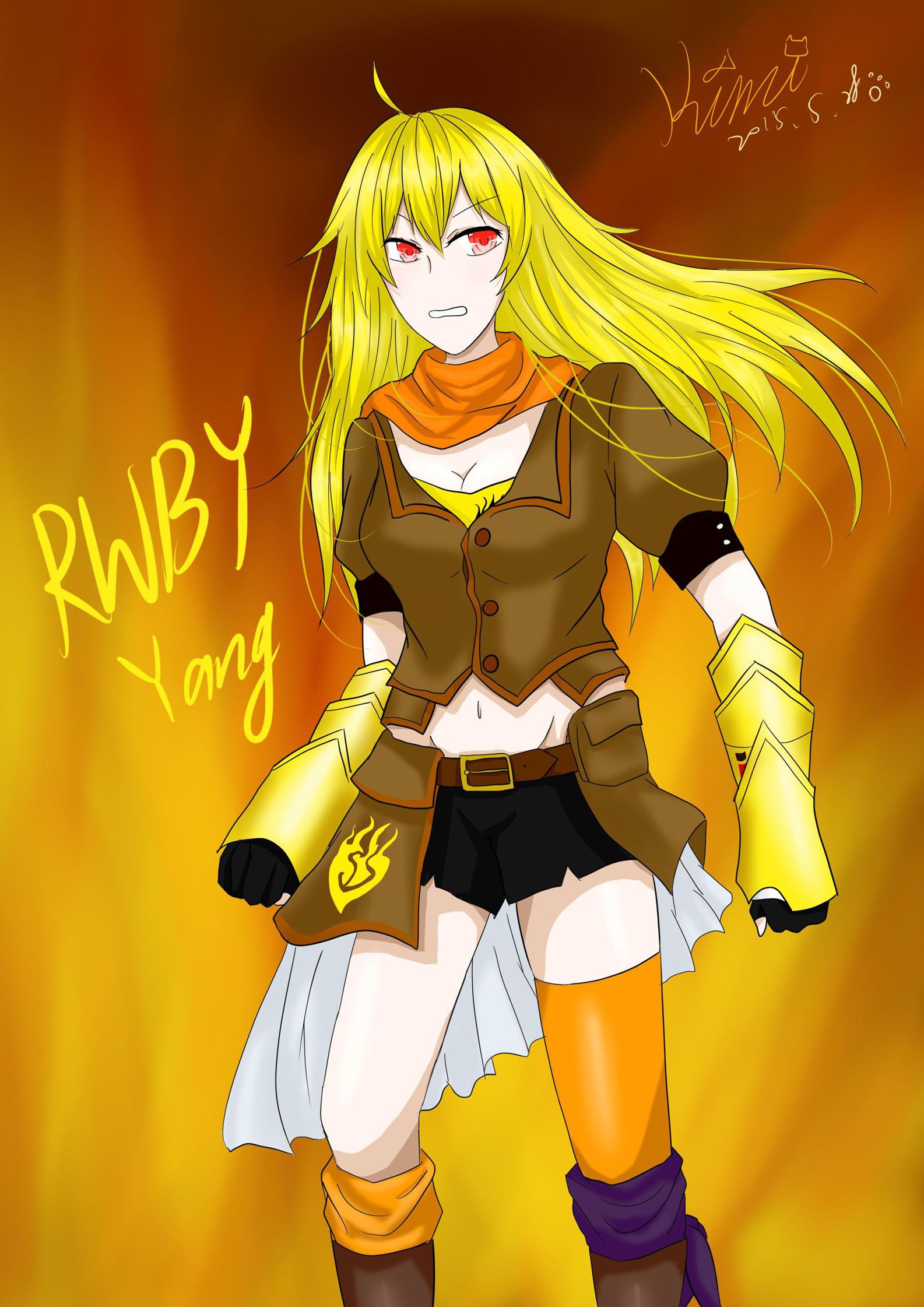 RWBY-Yang (兩版) - tina61222的創作 - 巴哈姆特