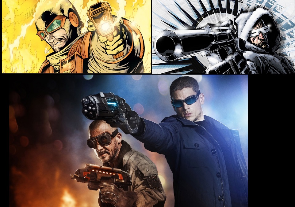 热浪 (heat wave) 与 寒冷队长 (captain cold)   dominic purcell与