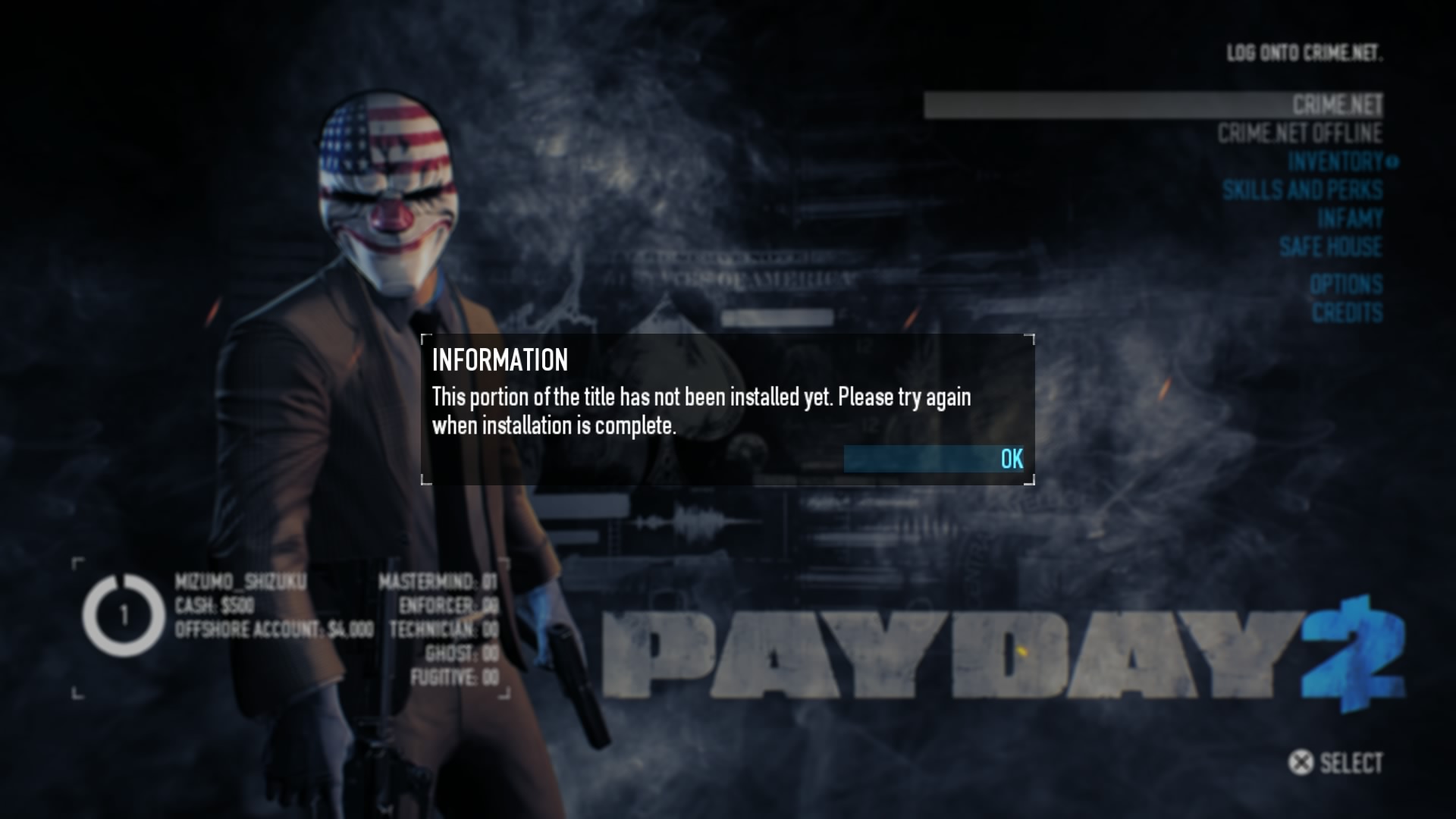 Payday 2 海盜船長輔助繁體中文化