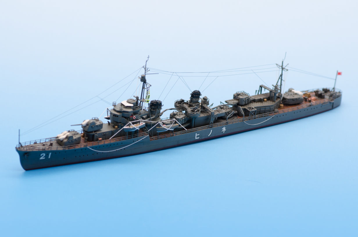 作品分享】AOSHIMA 1/700 日本海軍驅逐艦子日1933 @模型技術與資訊哈啦 