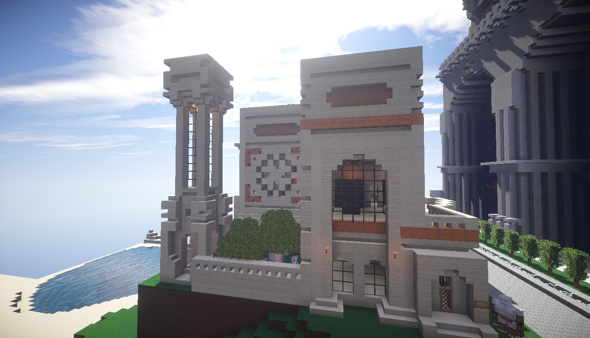 心得 分享港都內的多間歐式獨棟宅子 7 19更新 Minecraft 我的世界 當個創世神 哈啦板 巴哈姆特