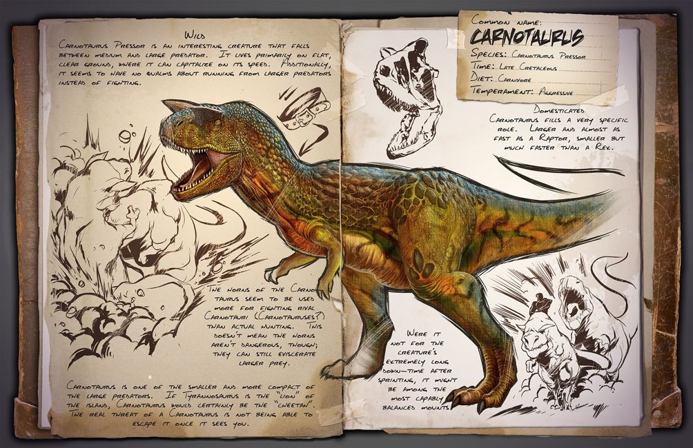 情報 Carnotaurus牛龍 方舟 生存進化哈啦板 巴哈姆特