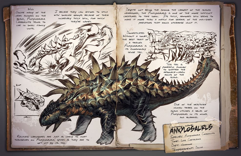 情報 Ankylosaurus甲龍 方舟 生存進化哈啦板 巴哈姆特