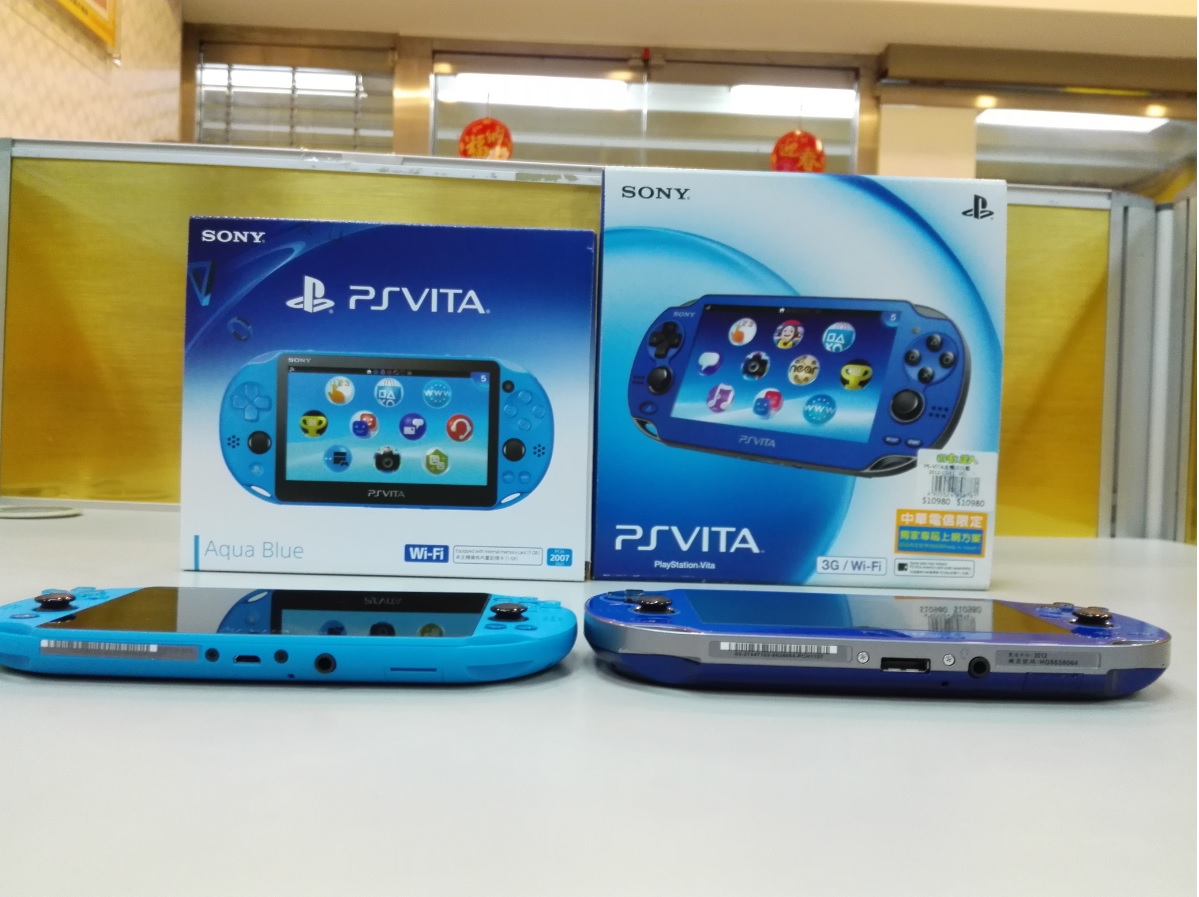 心得 新色psvita 水波藍開箱簡易初 新版對比 Psv Playstation Vita