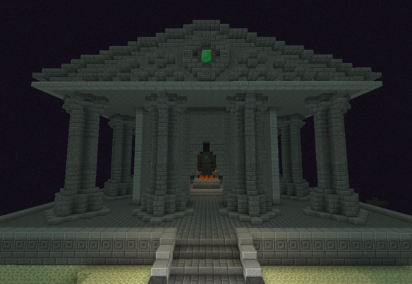 心得 最近在終界建的神殿 10 10更新至完成版 神殿簽名 Minecraft 我的世界 當個創世神 哈啦板 巴哈姆特