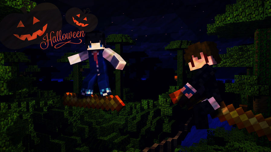 【合作】 萬聖節Halloween x Minecraft - duck8109的創作 - 巴哈姆特