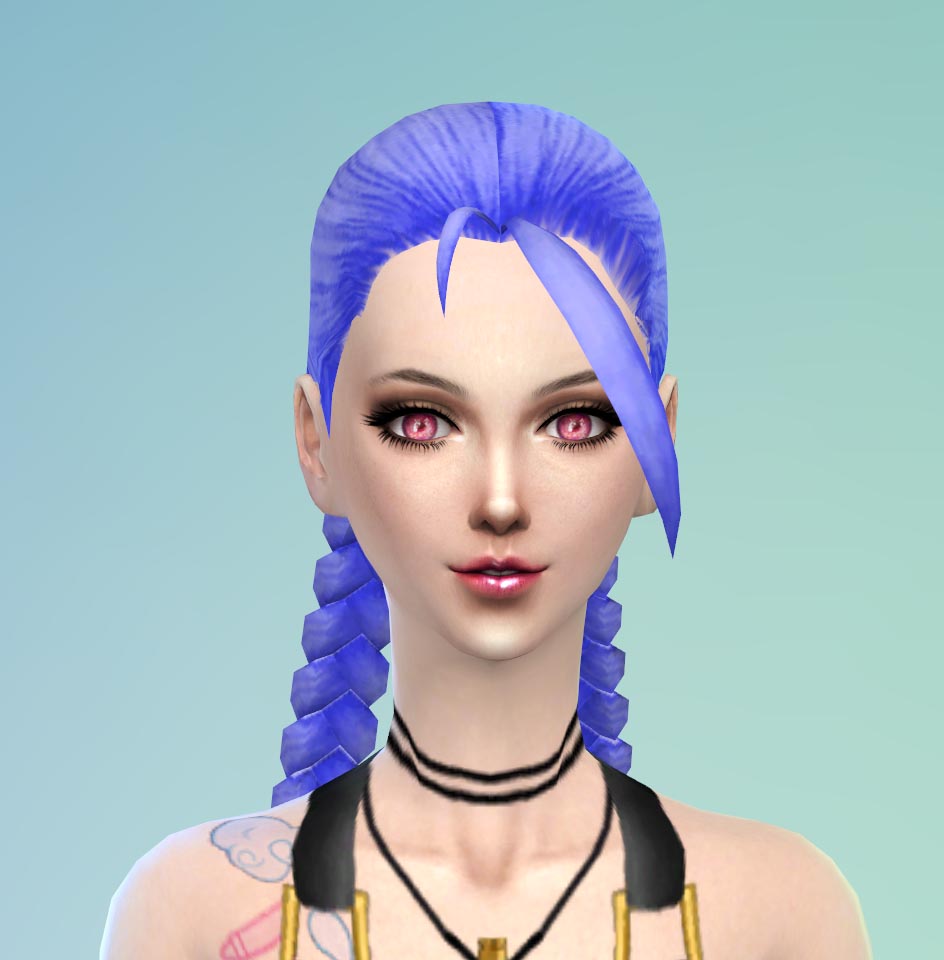 創作】用Sims4做出來的【吉茵珂絲Jinx】 @英雄聯盟League of Legends 哈啦板- 巴哈姆特