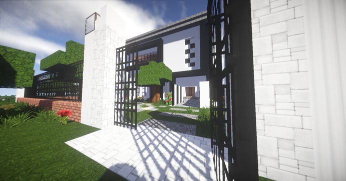 【心得】【黑白系建築】黑白色系現代建築(圖多+光影) @Minecraft 我的世界（當個創世神） 哈啦板 - 巴哈姆特
