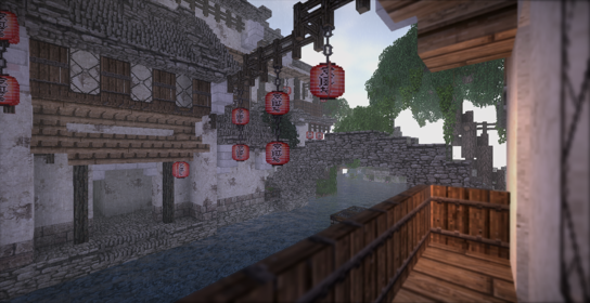 【建築】細雨 、柳樹 、江南 @Minecraft 我的世界（當個創世神） 哈啦板 - 巴哈姆特